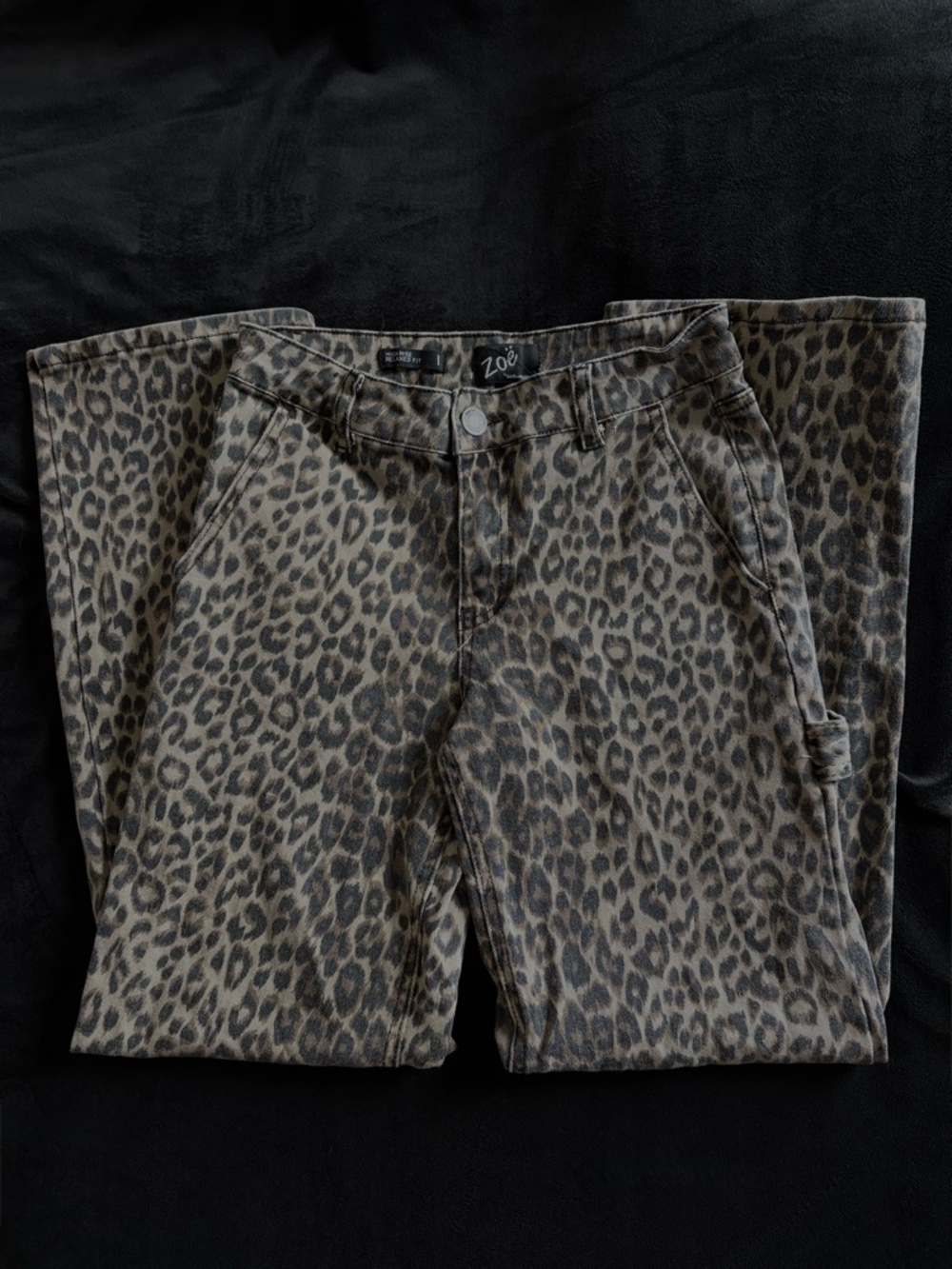 leopard print jeans